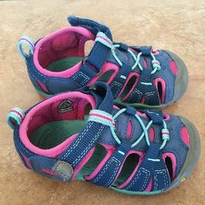 Little Girls Keens Seacamp II CNX Size 7